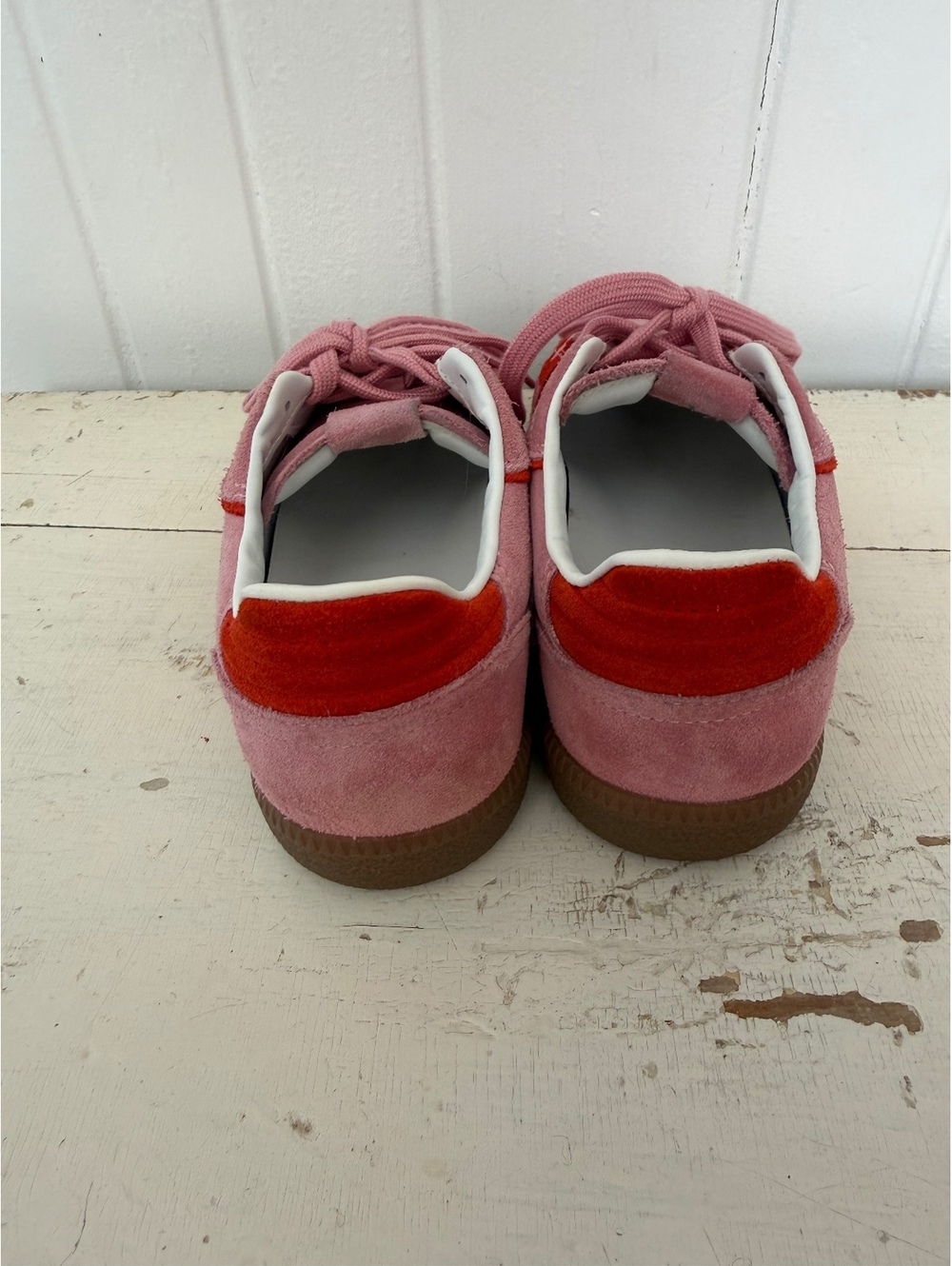 ALOHAS TB.490 RIFE SEA PINK LEATHER SNEAKERS size 7 - Picture 4 of 7